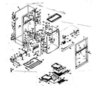 Kenmore 1066674501 cabinet parts diagram