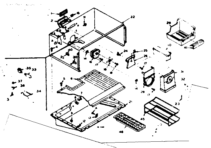 Freezer section parts
