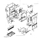 Kenmore 1066675411 cabinet parts diagram