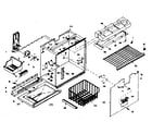 Kenmore 1066675421 freezer section parts diagram