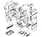 Kenmore 1066675621 cabinet parts diagram