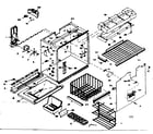 Kenmore 1066675621 freezer section parts diagram