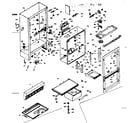 Kenmore 1066677221 cabinet parts diagram