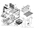 Kenmore 1066677431 freezer section parts diagram