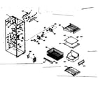 Kenmore 1066679320 freezer section parts diagram