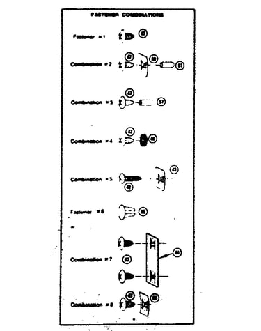 Fastener combinations