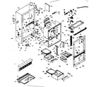 Kenmore 1066678511 cabinet parts diagram