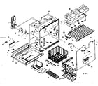 Kenmore 1066678651 freezer section parts diagram