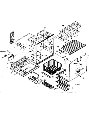 Freezer section parts
