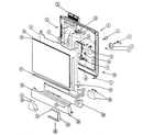 Jenn-Air DU460 door assembly diagram