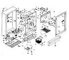 Kenmore 106625480 cabinet parts diagram