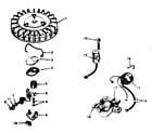 Tecumseh TYPE 670-85A magneto no. 610794a diagram