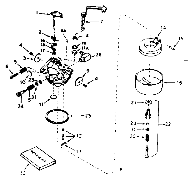 Carburetor no. 631921