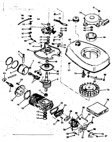 Engine assembly, type no. 64225