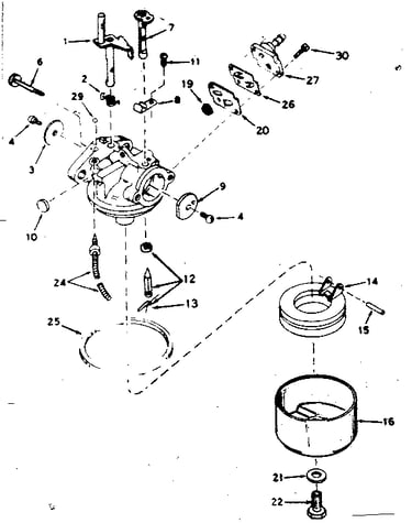 Carburetor assembly 631