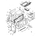 Kenmore 6284558550 body assembly diagram
