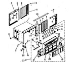 Kenmore 2538751290 cabinet and front panel diagram