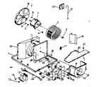 Kenmore 2538751290 electrical system and air handling parts diagram