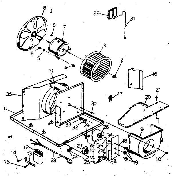 Electrical system and air handling parts