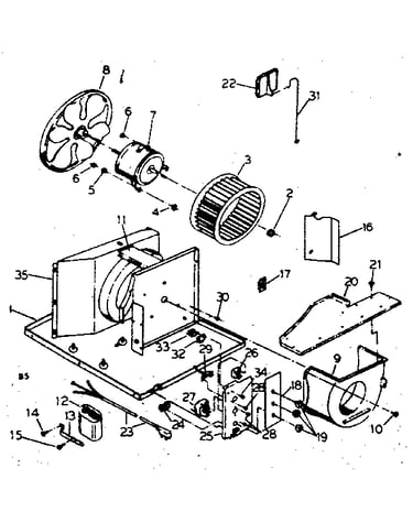 Electrical system and air handling parts