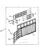 Cabinet and front panel parts