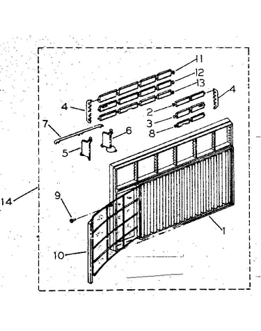 Cabinet and front panel parts