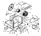 Kenmore 2538753111 electrical system and air handling parts diagram