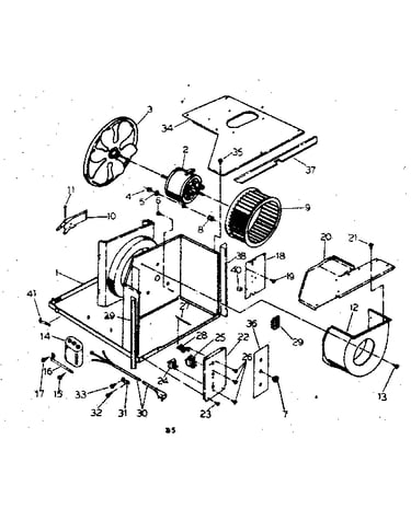 Electrical system and air handling parts