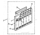 Kenmore 2538755100 cabinet and front panel parts diagram