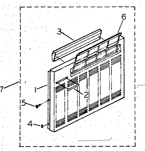 Cabinet and front panel parts