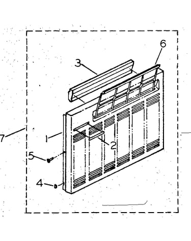 Cabinet and front panel parts