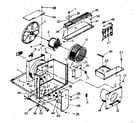 Kenmore 2538755100 electrical system and air handling parts diagram