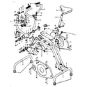 MCA Sports HI TECH VIBROCYCLE main frame diagram