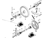 MCA Sports HI TECH VIBROCYCLE wheel assembly diagram