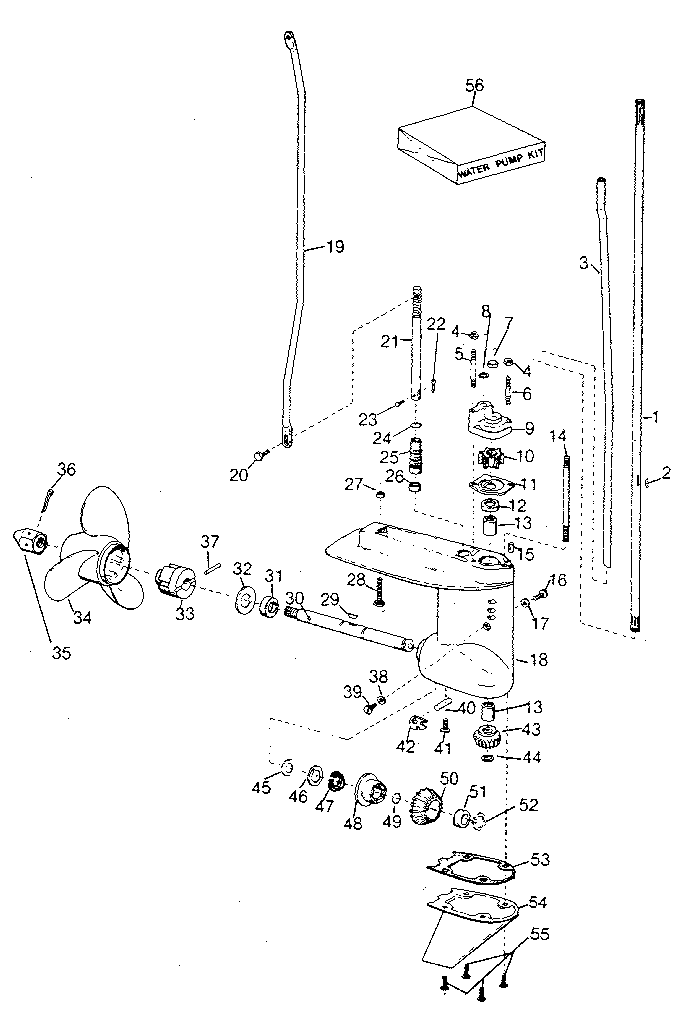 Gear housing assembly