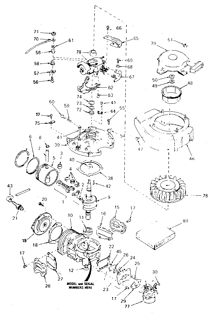 Engine assembly type no. 640-19ba & 640-23