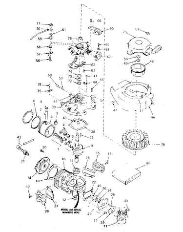 Engine assembly type no. 640-19ba & 640-23