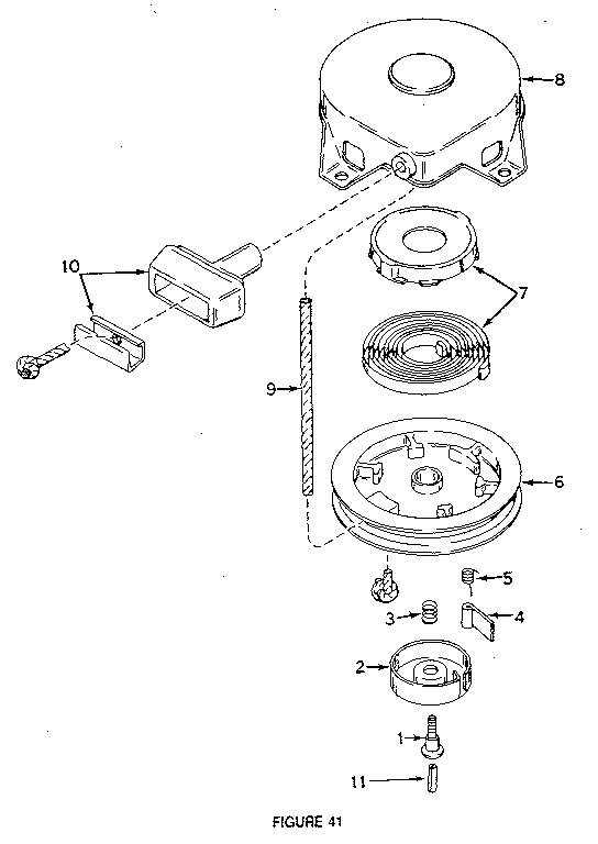 Rewind starter no. 590420