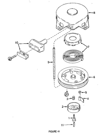 Rewind starter no. 590420
