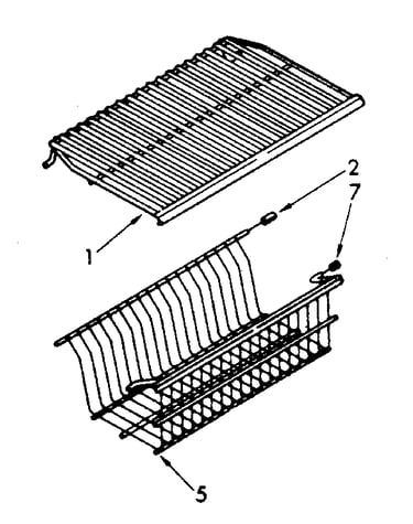 Shelf and basket parts