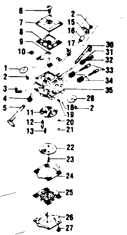 Carburetor assembly no. 35094