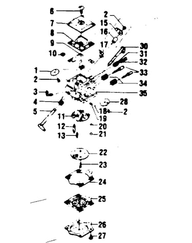 Carburetor assembly no. 35094