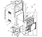 Kenmore 2538750960 cabinet and front panel parts diagram