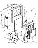 Cabinet and front panel parts