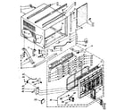 Kenmore 1068751890 cabinet parts diagram