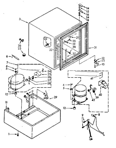 Cabinet and unit parts