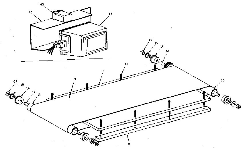 Walking belt assembly