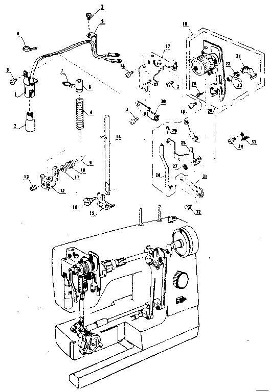 Presser bar assembly