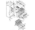 Kenmore 2538648034 cabinet parts diagram
