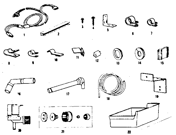 ICE MAKER INSTALLATION PARTS